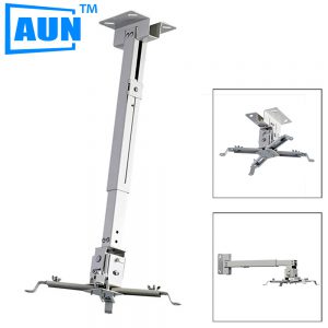 AUN Adjustable Projector Ceiling Mount Loading 5KG Roof Projector Bracket For Multimedia Projector LED Proyector Video Projector