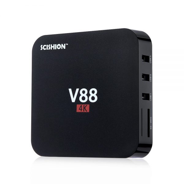 Original V88 4K Android 5.1 Smart TV Box Rockchip 3229 1G/8G 4 USB 4K 2K WiFi Full Loaded Quad Core 1.5GHZ Media Player Mini PC