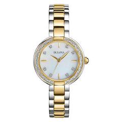 Bulova Women's 98R172 Ladies Diamonds Quartz Two Tone Bracelet Watch