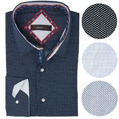 Alpine Swiss Wayne Men’s Long Sleeve Button Down Dress Shirt Button Front Shirt