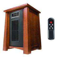 Haier 1500 Watt 5100 BTU Infrared Space Heater w/Real Oak Finish & Remote