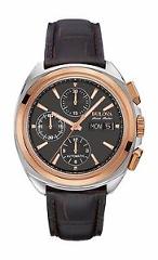 Bulova Accutron Men's 65B167 Accu Swiss Chronograph Black Dial Watch