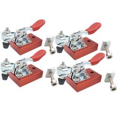 4pcs Quick Chuck Clamp Fixing Plate Engraving Machine Engraving Fasteners Cnc Router Fixture Woodworking Aluminum Plate Fixing