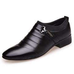 BIMUDUIYU Luxury Brand Artificial Leather Mens Formal Shoes Dress Shoes Fashion Business Affairs Design Oxford Wedding Shoes