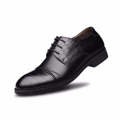 EuropeWind Mens Shoes Oxford Genuine Leather Men shoes Wedding with Lace-Up and Pointed Toe Business Men Working Shoes
