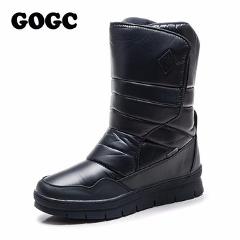 GOGC Fashion Waterproof Winter Shoes for Men Warm Winter Boots for Men Female Winter Boots Snow Brand Shoes Men Plus Size 41-46