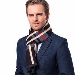 Fashion Design Casual Scarves Winter Men's Cashmere Scarf Luxury Brand High Quality Warm  Scarves Men MSF001