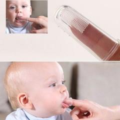 Wholesale 20 pcs New Soft Safe Baby Kids Silicone Finger Toothbrush Gum Brush For Clear Massage