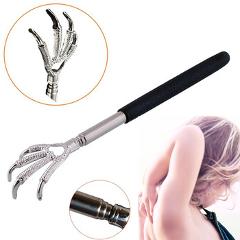 2017 New Practical Handy Stainless Pen Clip Back Scratcher Telescopic Pocket Scratching Massage Kit Bear claw back scratcher