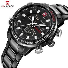 NAVIFORCE Luxury Brand Fashion Sport Wristwatch Waterproof Stainless Male Watches Men's Quartz Analog Watch Relogio Masculino