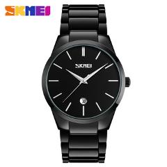 SKMEI Men Quartz Watch Waterproof Calendar Sport Watches Alloy Straps Luxury Wristwatches Fashion Clock Relogio Masculino 9140