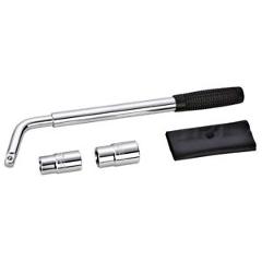 Powerbuilt Sliding Extending Lug Wrench w/2 Double-Side Lug Nut Sockets - 641184