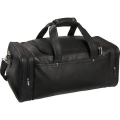 Royce Leather Sports Bag / Leather Duffel - Black Travel Duffel NEW