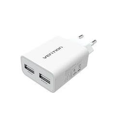Vention Mobile Phone Charger 5V 1A 2.4A Dual USB Charger Portable Travel Wall Charger Adapter EU Plug For samsung s8 Xiaomi