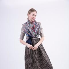 [Jinjin.QC] Cotton Bohemia geometric tassel scarf Pashmina with Tassels scarves & Shawls Women Scarf echarpe foulard femme