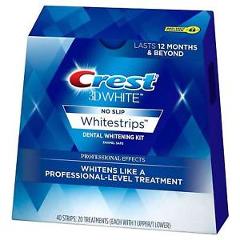 Crest 3D No Slip Whitestrips Professional Effects Dental Whitening Kit 20ct CHOP