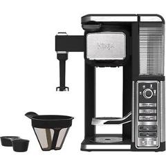 Ninja Single Serve Coffee Bar Machine Pod Free Coffee Maker System with Frother
