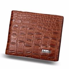 Fashion Design PU Leather Alligator Grain Hasp Men Wallets Carteira Coin Pocket Purse Wallet