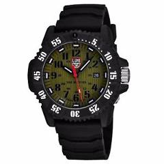 Luminox Men's Master Carbon Seal Khaki Green Dial Strap Quartz Watch XS.3813