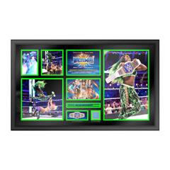 Official WWE Authentic Naomi WrestleMania 33 Signed Commemorative Plaque