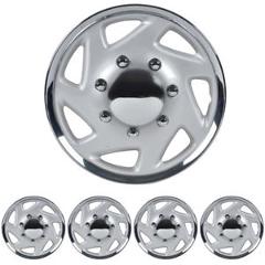 4 Set Hubcaps for Ford E-150 250 350 Truck Van 16" Full Lug ABS Wheel Protection