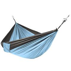 Portable Parachute Hammock Nylon Hanging Outdoor Camping Patio Blue