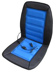 ABN Heated Car Seat Cushion Heating 12 Volt Blue/Black Chair Cover Pad