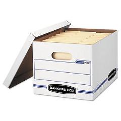 Bankers Box Stor/File Storage Box Letter/Legal Lift-Off Lid White 6/Pack 5703604