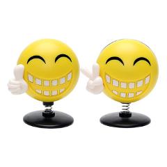Car Perfume Cute Happy Face Car-styling Auto Decoration Lovely Smile Energy Shaking Head Car Air Freshener Solid Balm Fragrance