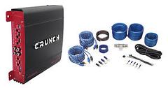 Crunch PX-1000.4 1000 Watt 4 Ch. Powerful Car Audio Amplifier+Amp Wire Kit