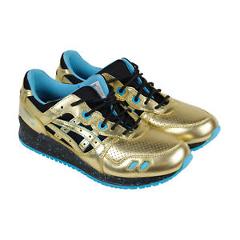 Asics X Wale X Villa Gel Lyte III Mens Gold Leather Lace Up Sneakers Shoes