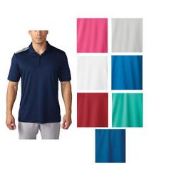 New 2016 Adidas Golf ClimaCool 3-Stripes Polo Shirt - Pick Size & Color