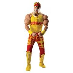 Hulk Hogan Costume Adult WWE Wrestling Halloween Fancy Dress