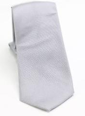 DKNY NEW Silver New-Deal Solid Woven Men's Neck Tie Silk Accessory $33 #950