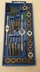 METRIC Tap and Die Set 40 Piece w/Case Tapping Threading Chasing Repair NEW