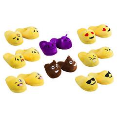 Emojeez Anti-Slip House Soft Plush Emoji Characters Slippers Indoor Shoes