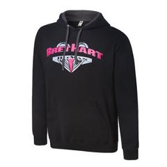 Official WWE Authentic Bret Hart "The Hitman" Pullover Hoodie Sweatshirt Purple