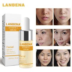 LANBENA Vitamin C Serum VC Removing Dark Spots Freckle Speckle Fade Ageless Skin Care Whitening Face Anti Winkles Essence Beauty