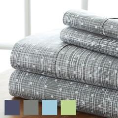 The Home Collection - 4 Piece Sheet Set - New Polka Dot Design