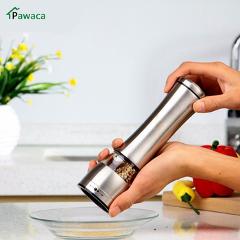 Newest Manual Spice Pepper Mill Grinder Stainless Steel Salt and Pepper Mill Grinder for cooking kitchen Manual Pepper Mill 1pc
