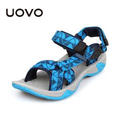 UOVO 2018 Kids Sandals Open Toe Boys Sandals Textile Children Sandals Light-weight Sole Little Boys Summer Shoes size 1-13.5