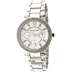 Michael Kors Women's Parker MK5615 Silver Stainless-Steel Fashion Watch