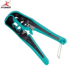 R'DEER Wire Stripper Telecom Crimping Tool for Cable Cutter Pliers Multifunctional Electrician Tool RJ45 RJ11