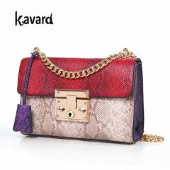 2017 Kavard Mini Flap Famous Brands luxury handbags Women Bag Women's Handbag Hand Bag Ladies PU Leather Serpentin Crossbody Bag