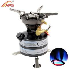 APG newest mini outdoor multi fuel stove and portable outdoor gasoline stoves