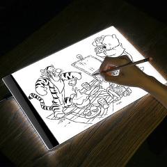 K1 LED Light Drawing Table USB Pad A4 Copy Board Copying Sketch Tracing Display Black for drawer paint lover students leaner