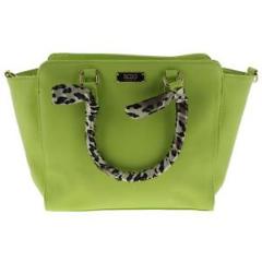 BCBG Paris 2197 Womens Faux Leather Animal Print Satchel Handbag Purse BHFO