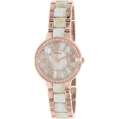 Fossil Women's Virginia ES3716 Rose Gold Stainless-Steel Quartz Fashion Watch