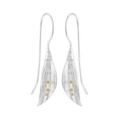 Todorova Elegant Flower Drop Earrings Valentine's Day Gifts Prevent Allergy Silver Brincos Earrings for Women Statement Jewelry