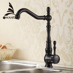 Kitchen Faucet Euro Retro Oil Rubbed Black Bronze Swivel Singe Handle Bathroom Basin Kitchen Deck Mounted Sink Mixer Tap 0146R